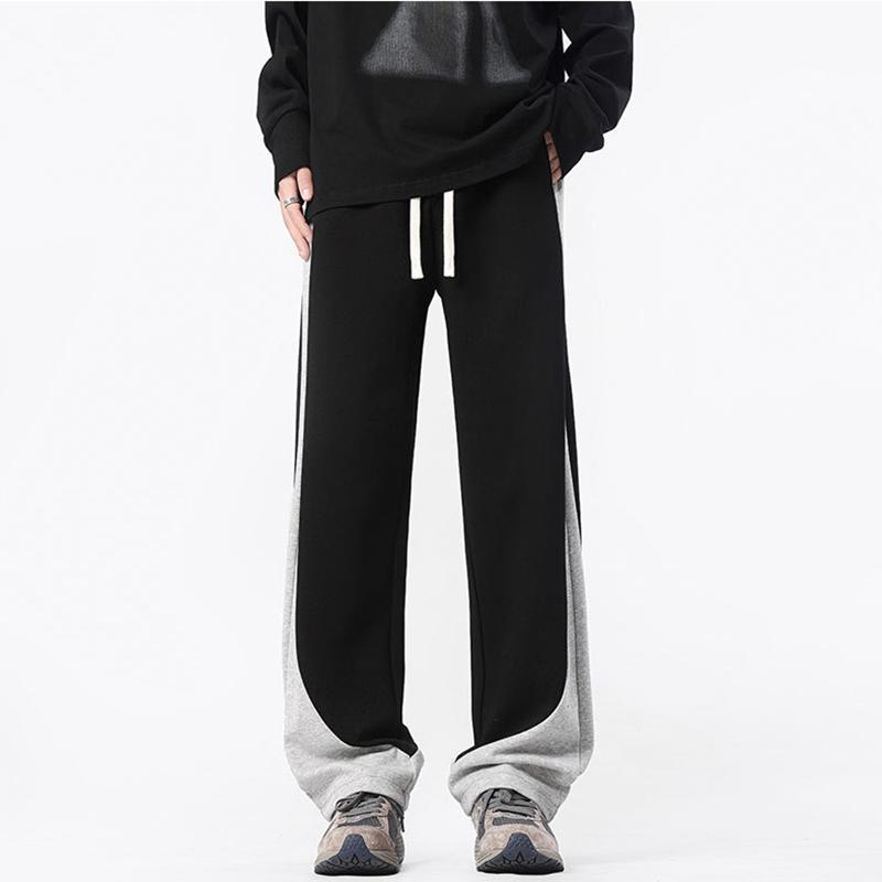 Sopula Trendy American Ins Color-Blocked Straight-Leg Sweatpants Product Image