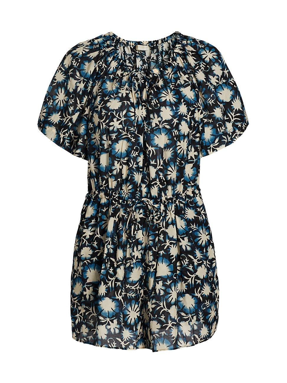 Womens Valeria Printed Coverup Romper Product Image