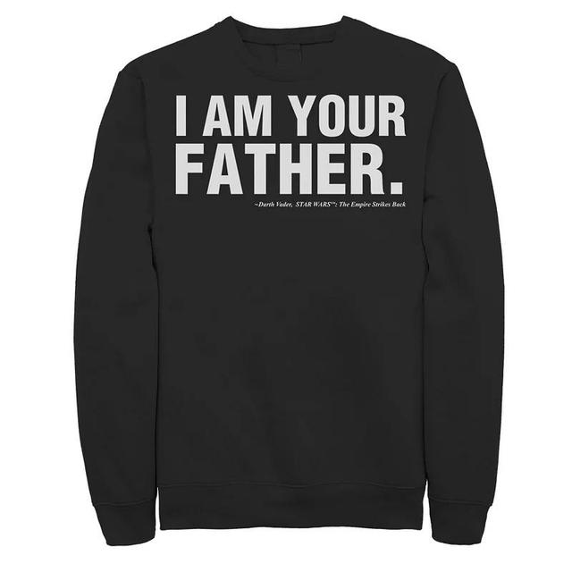 Mens Star Wars Fathers Day I Am Your Father Text Movie Quote Sweatshirt Product Image