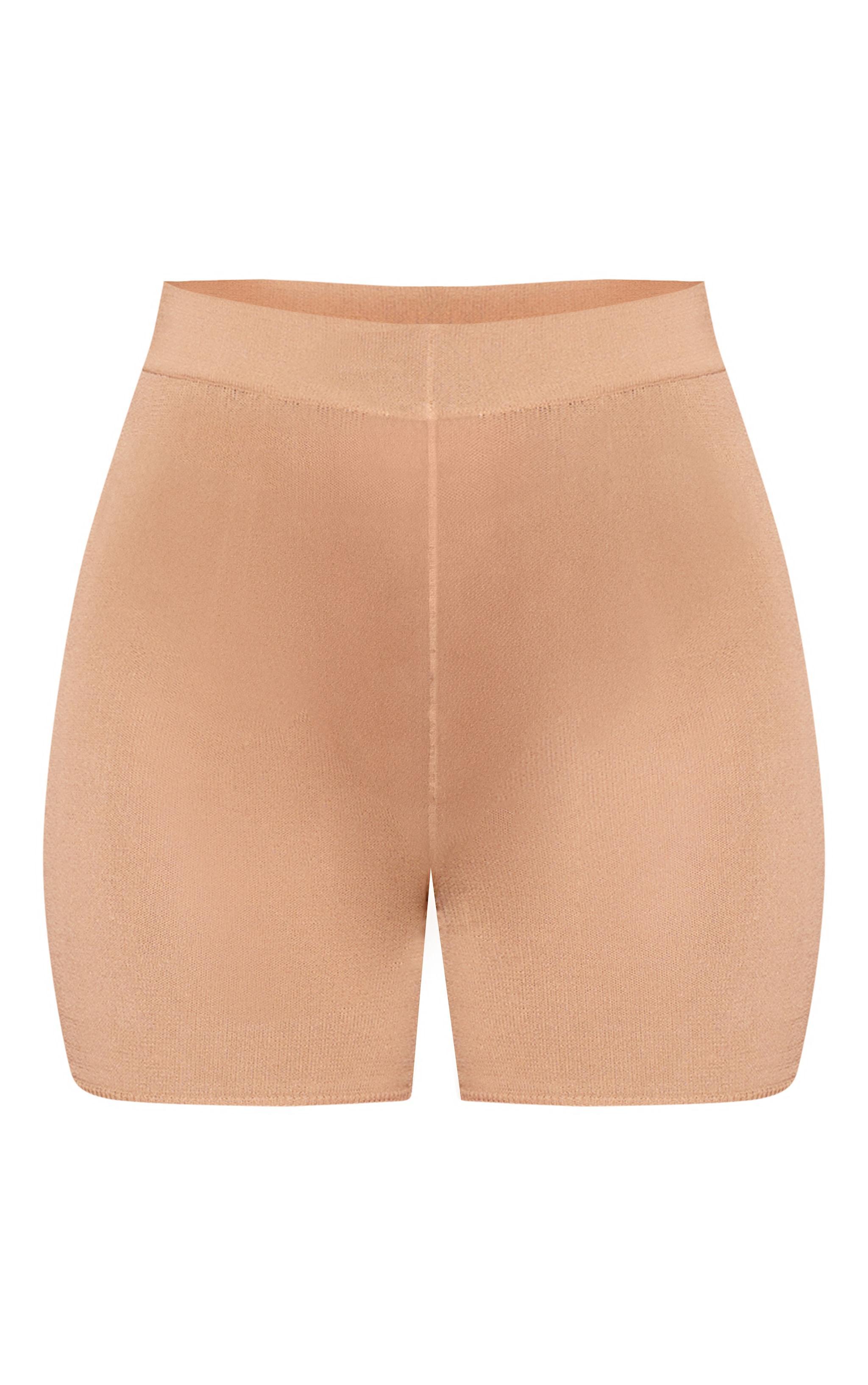 Sand Fine Knit Mini Hot Pants Product Image