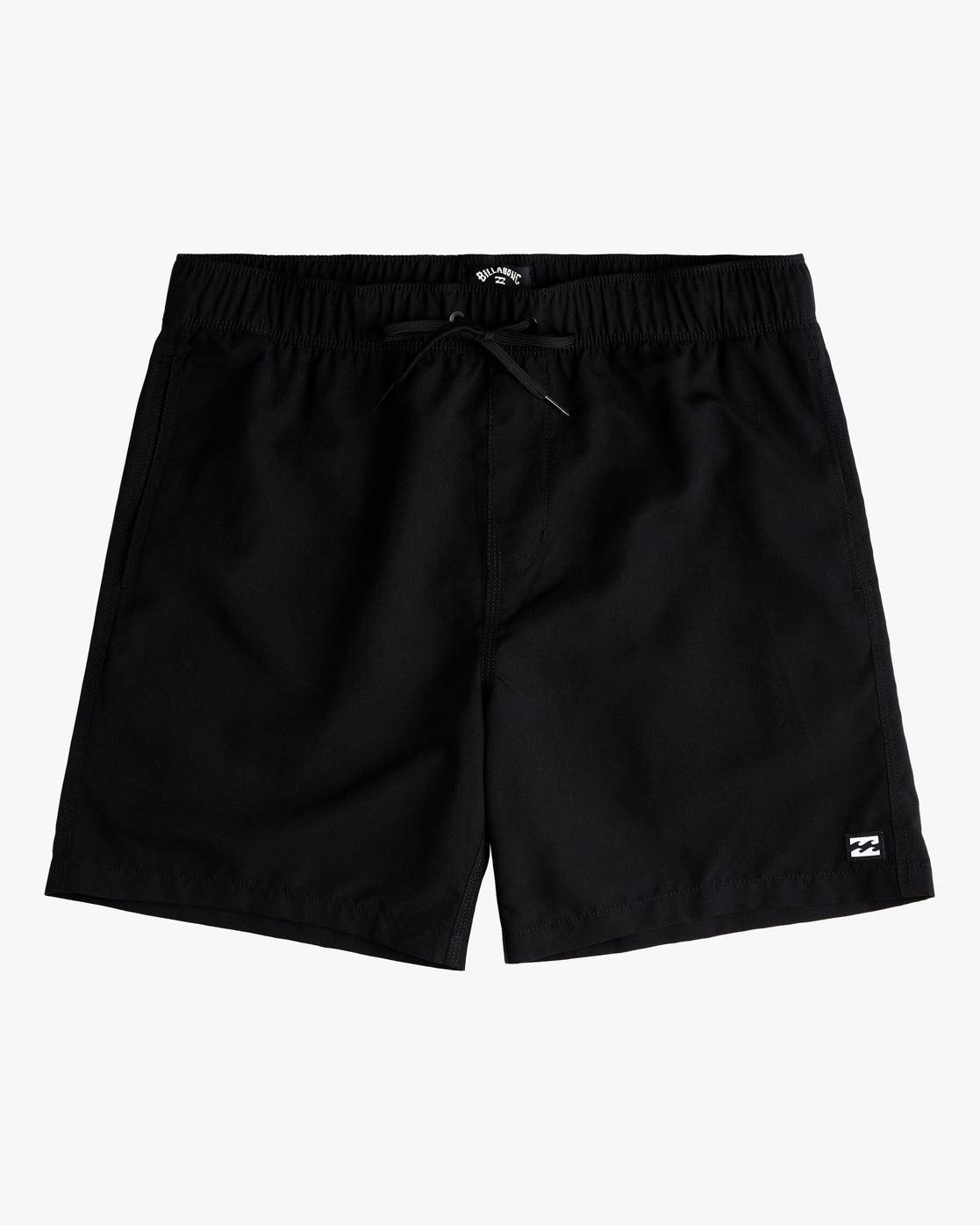 All Day Layback 16" Swim Trunks - Black Male Product Image