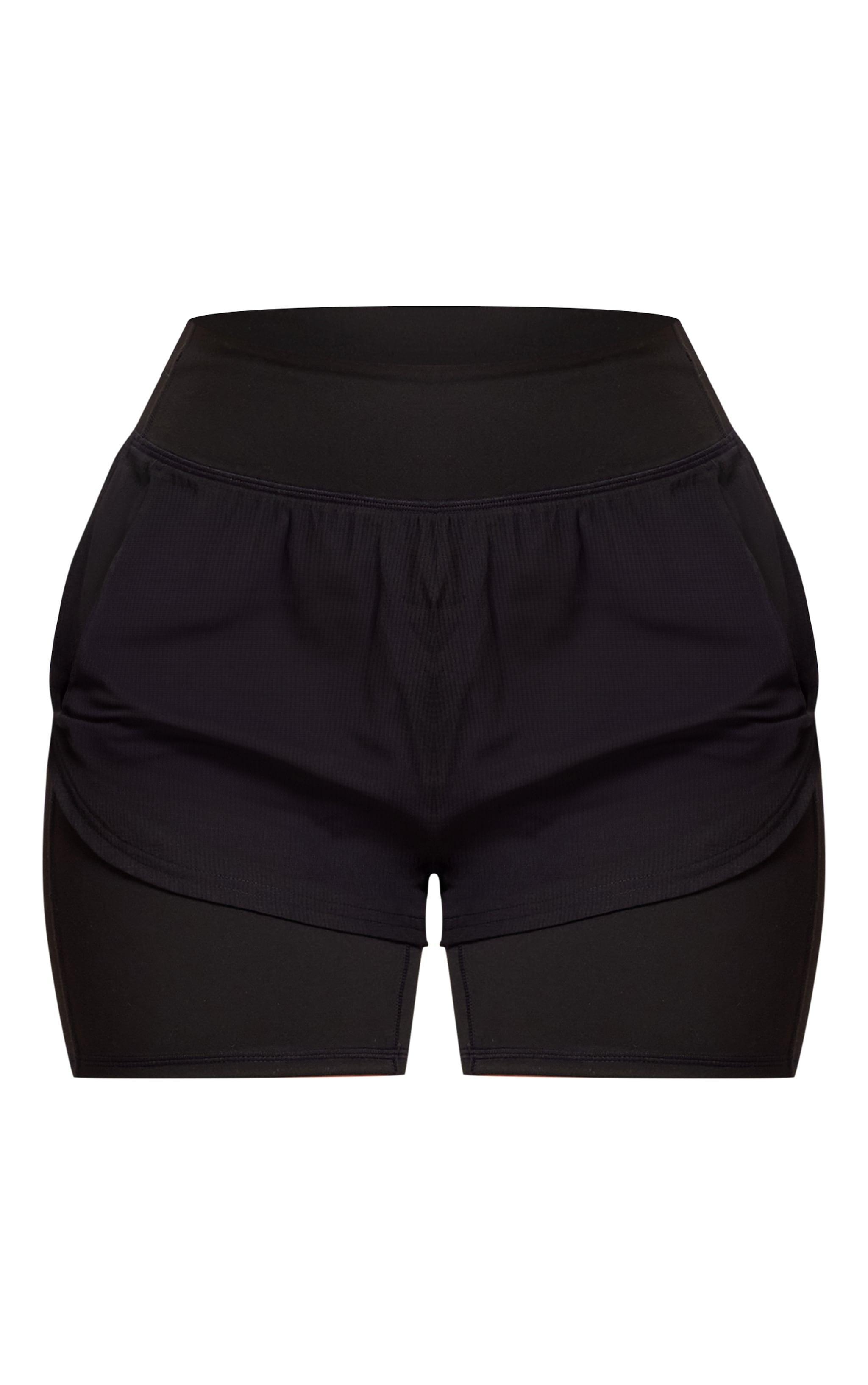 PLT RUN Black Ripstop Underlayer Running Shorts Product Image