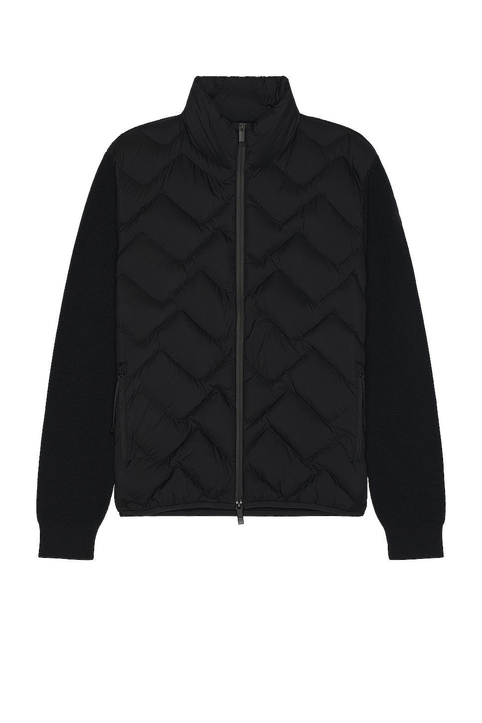 Moncler Zip Sweater Cardigan Black. (also in M, XL/1X). Product Image