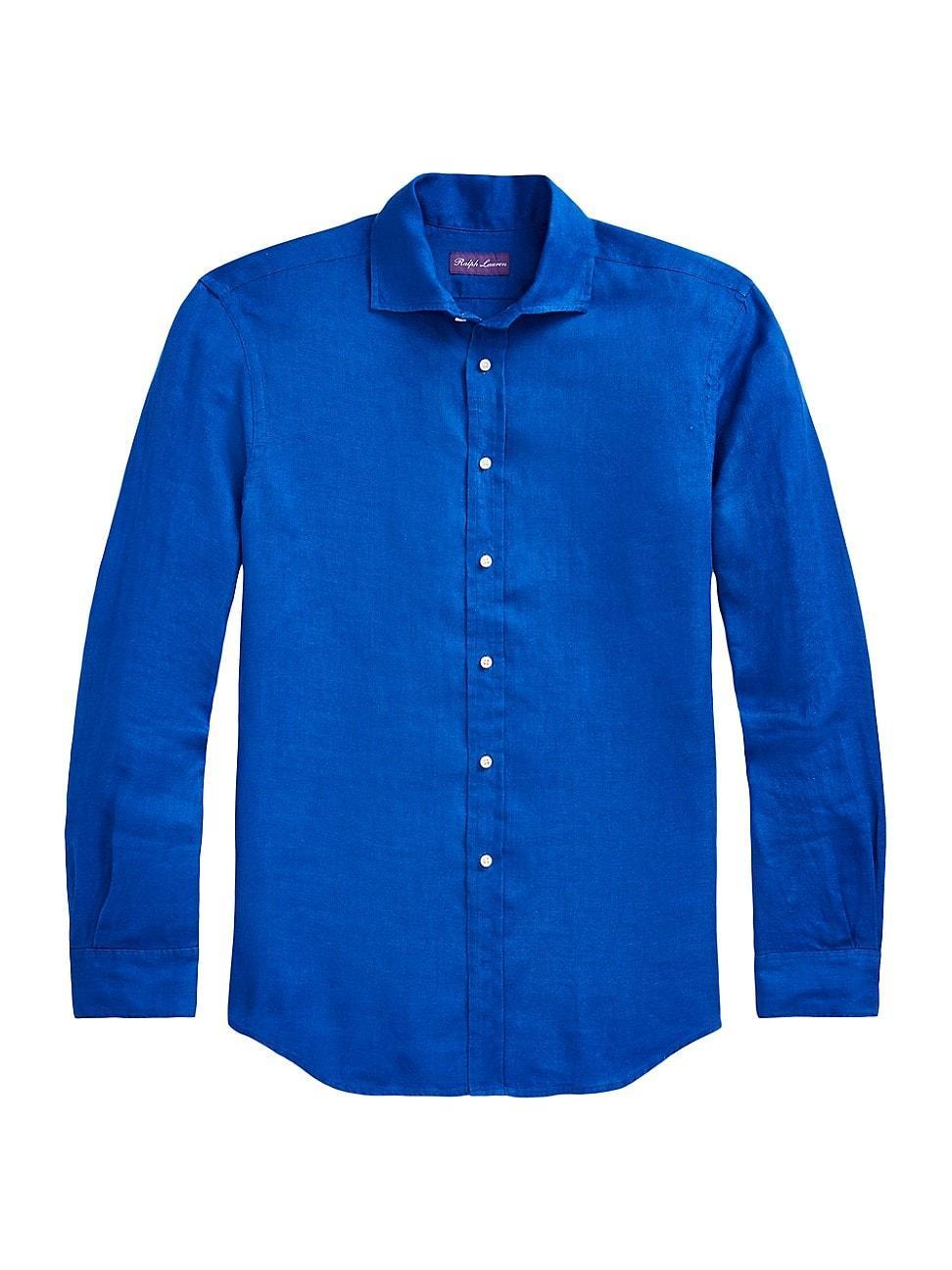 Mens Serengeti Linen Button-Front Shirt Product Image