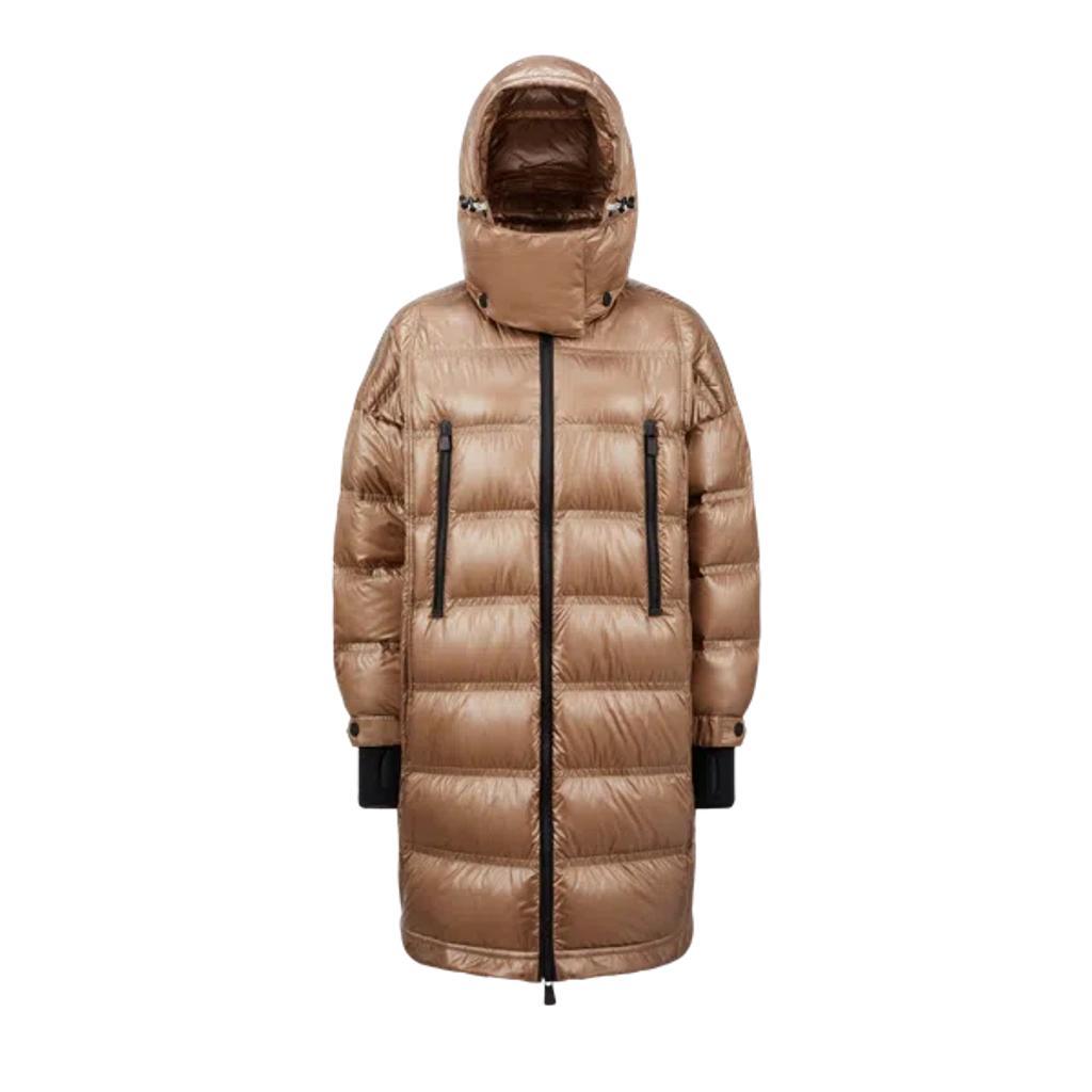 MONCLER Doudoune Longue Rochelairs In Beige Product Image