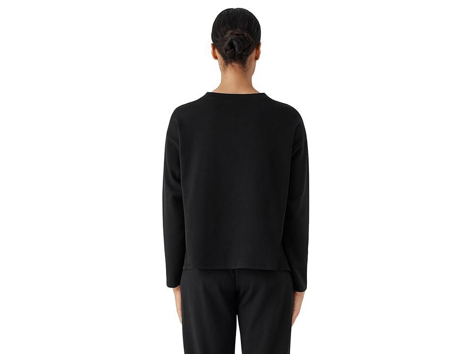 Eileen Fisher High Crew Neck Boxy Top Women's Clothing Product Image