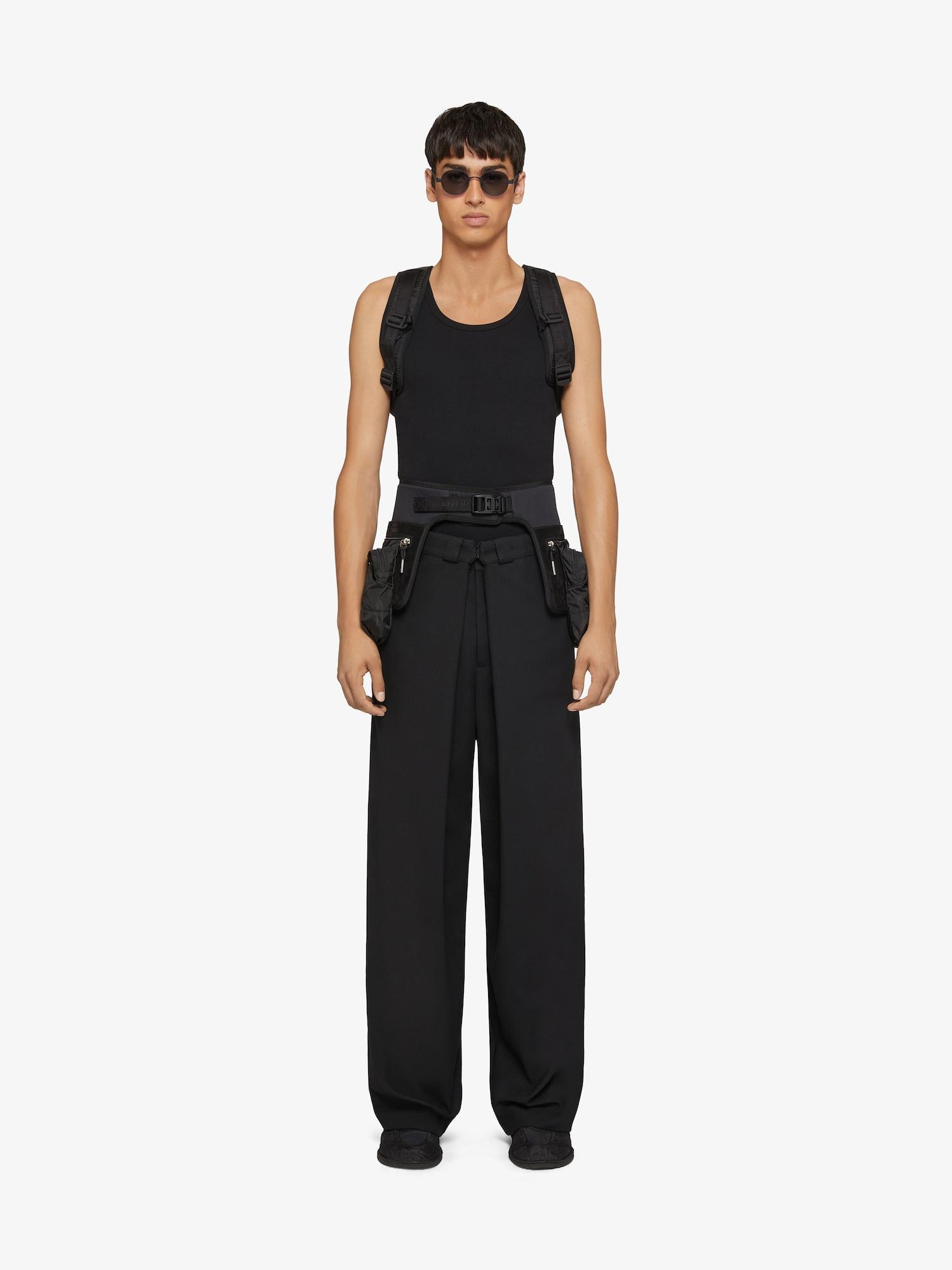 Extra wide chino pants in canvas Product Image