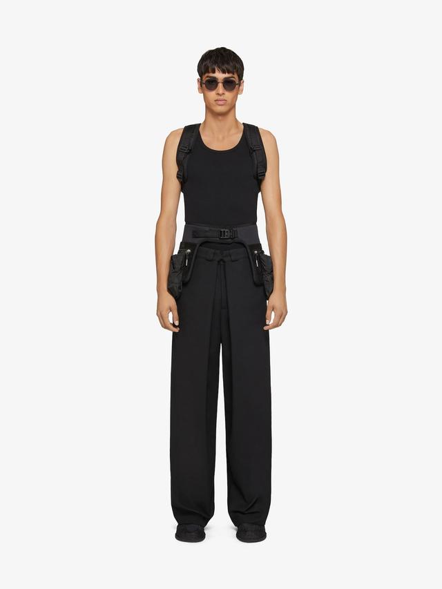 Extra wide chino pants in canvas Product Image