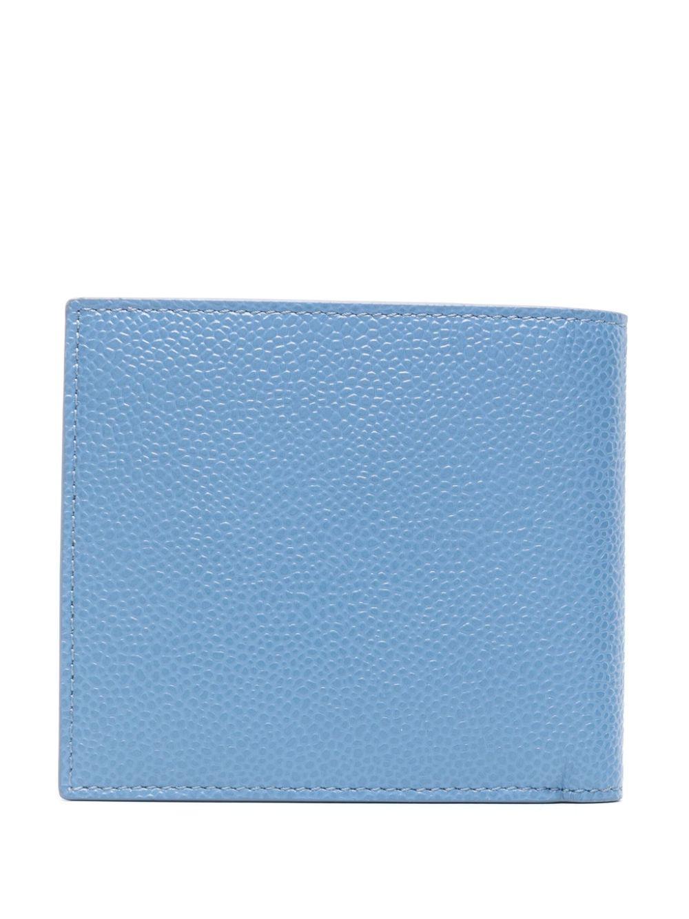 THOM BROWNE 4-bar Kartenetui Mit Rosenstickerei In Blau Product Image