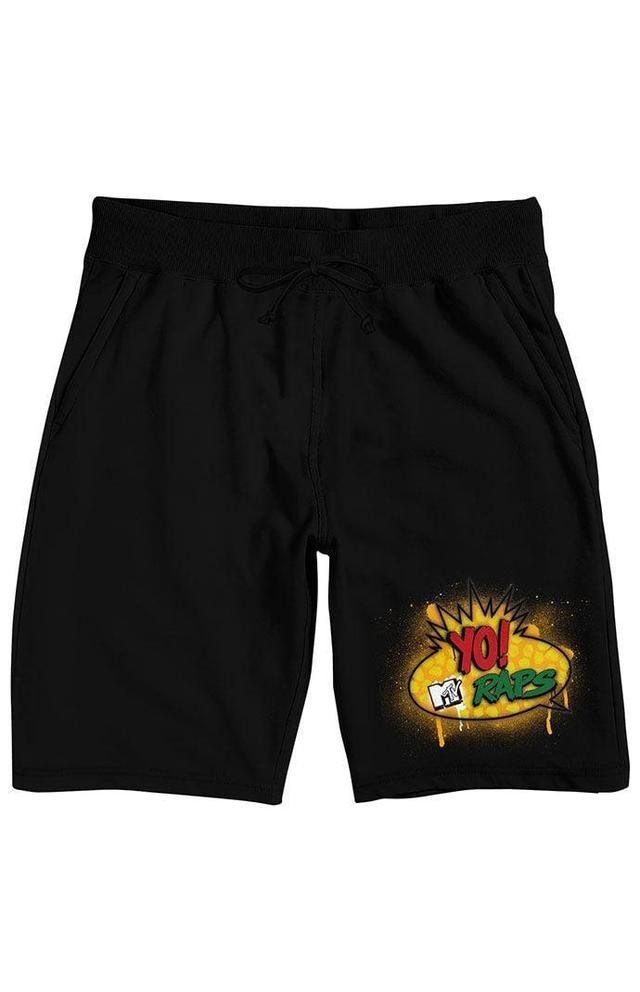 Men's Yo MTV Raps Gold Logo Sweat Shorts Product Image