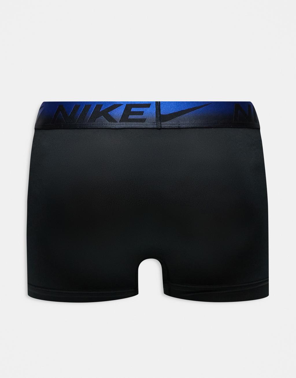 Nike Essential Microfiber 3 pack briefs with colored waistbands in blue/red/gold Product Image