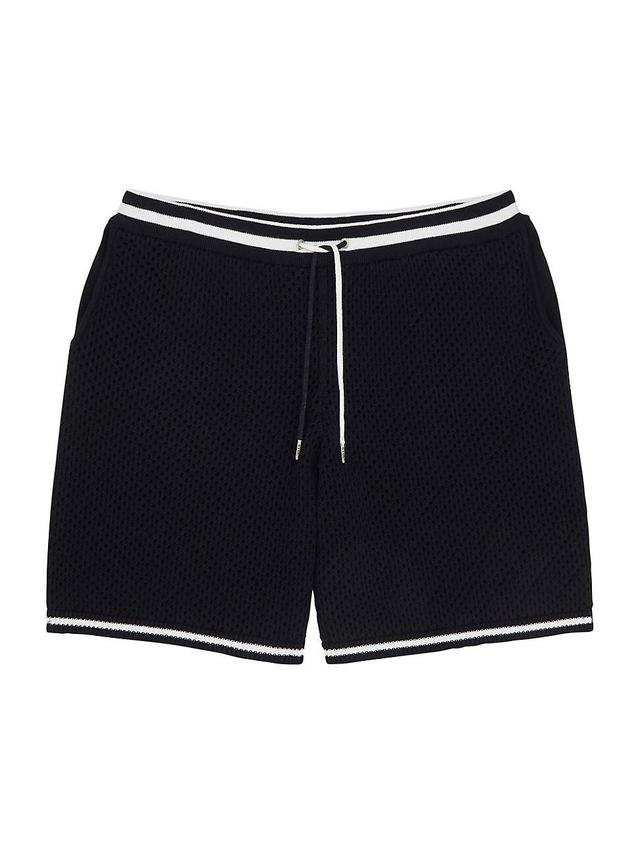 Mens Logan Cotton Crochet Drawstring Shorts Product Image