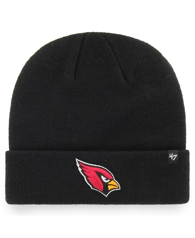 Mens 47 Black Arizona Cardinals Secondary Basic Cuffed Knit Hat Product Image