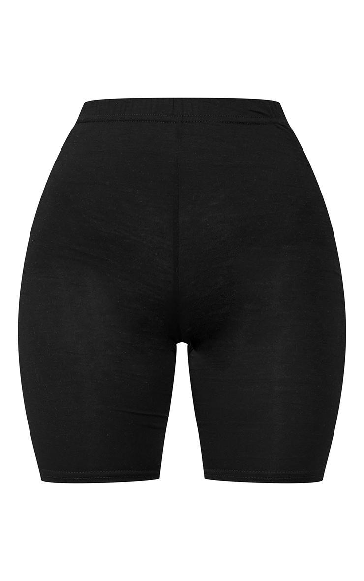 Petite Black Basic Bike Shorts Product Image