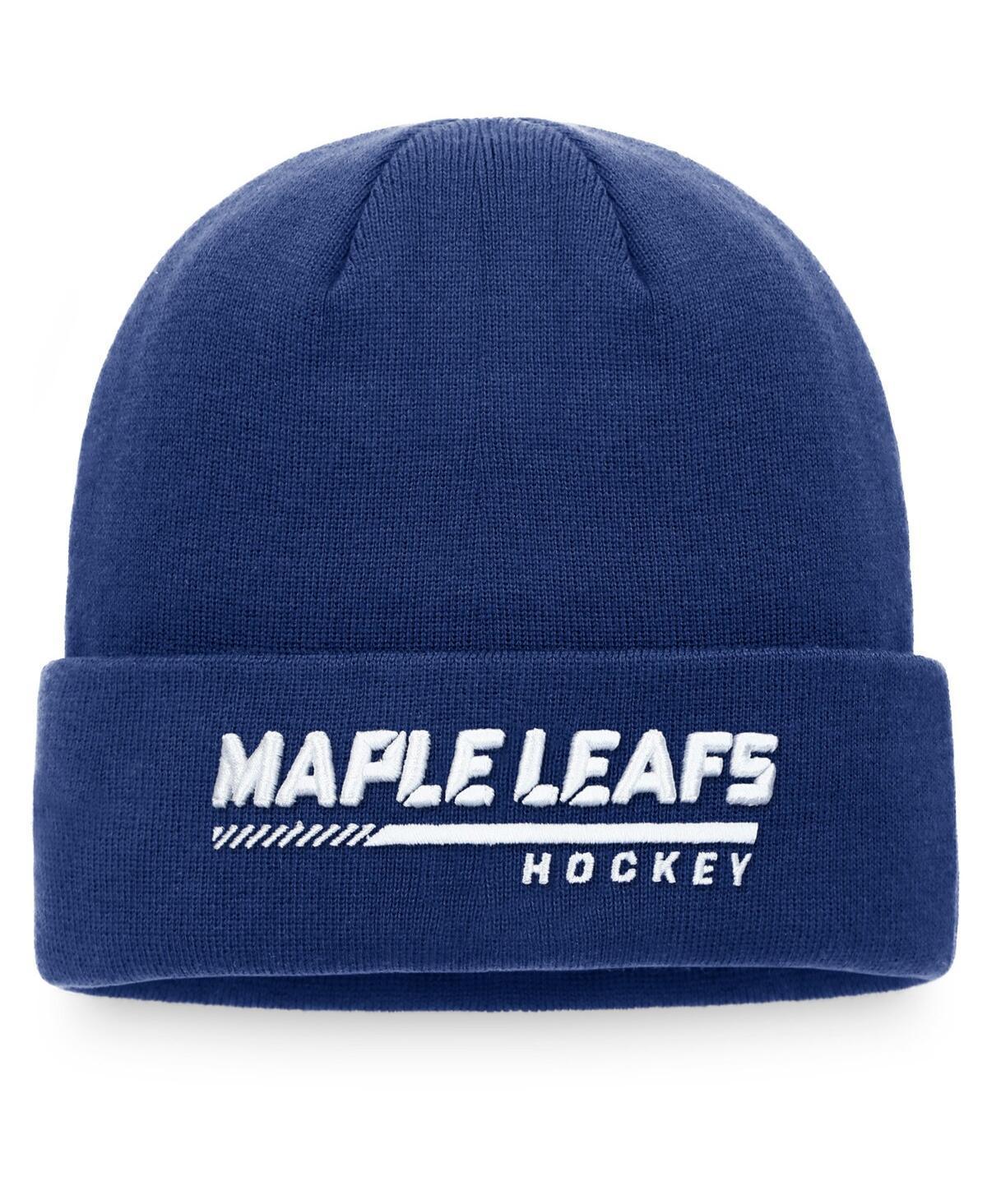 Mens Fanatics Branded Royal Toronto Maple Leafs Authentic Pro Locker Room Cuffed Knit Hat Product Image