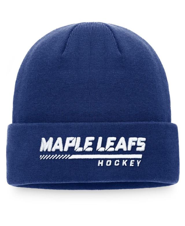 Mens Fanatics Branded Royal Toronto Maple Leafs Authentic Pro Locker Room Cuffed Knit Hat Product Image