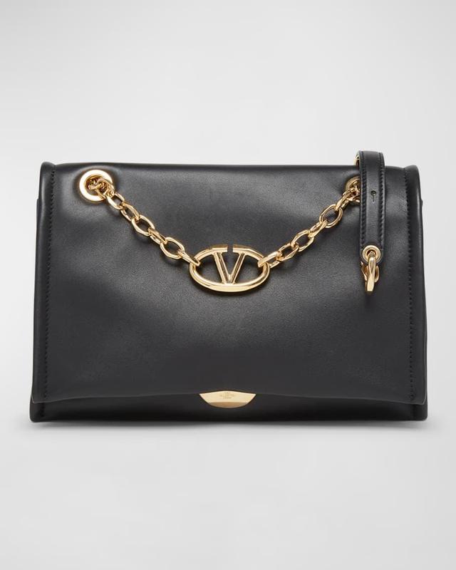 VLOGO Flap Leather Chain Shoulder Bag Product Image