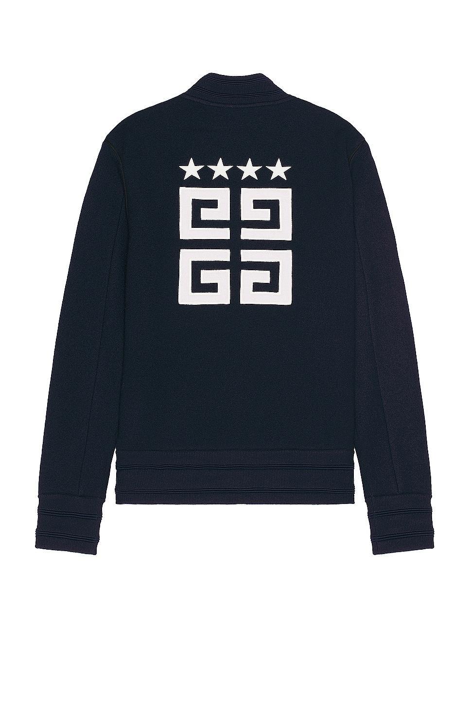 Givenchy Knitted Varsity Jacket Blue. (also in M, XL/1X). Product Image