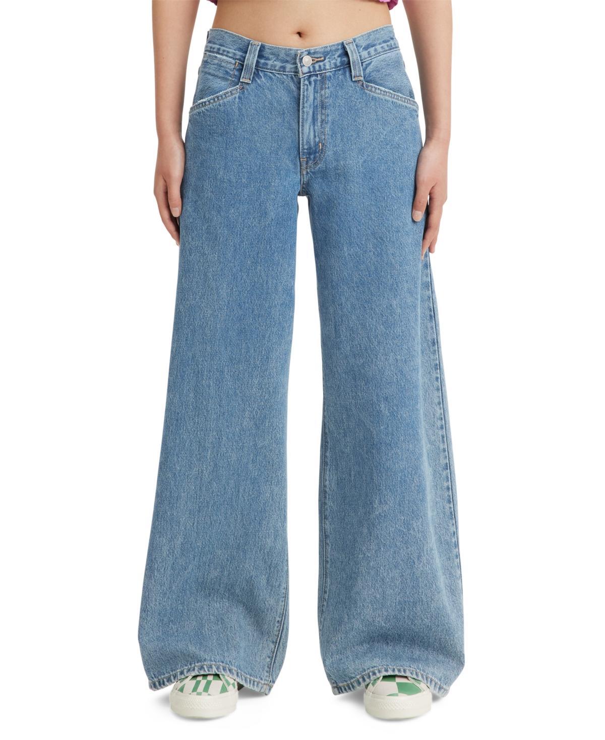 Womens Levis 94 Baggy Wide-Leg Jeans Light Blue Product Image