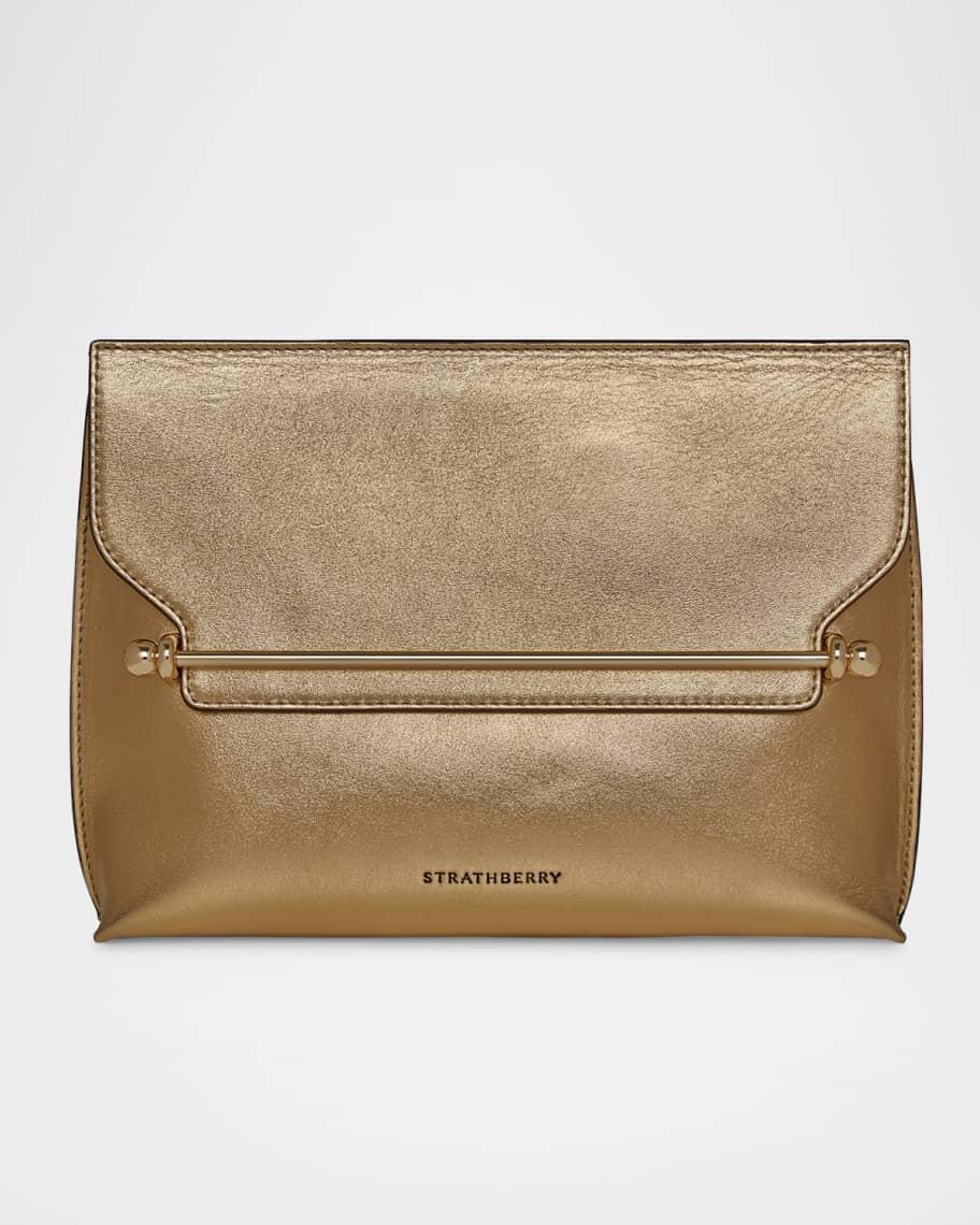 Stylist Flap Metallic Leather Clutch Bag product image