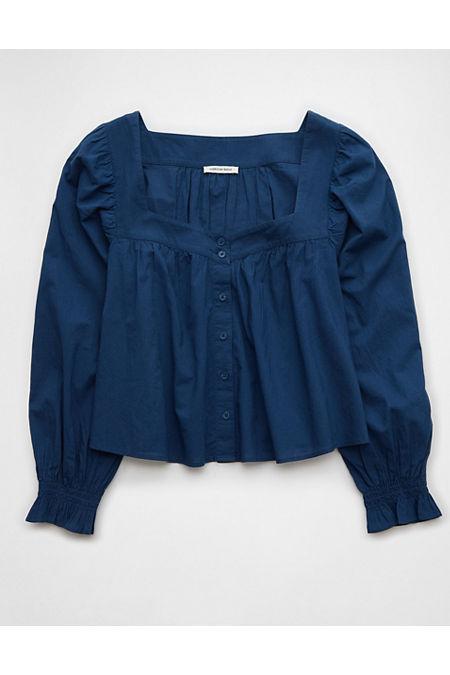 AE Long-Sleeve Blouse Women's Product Image