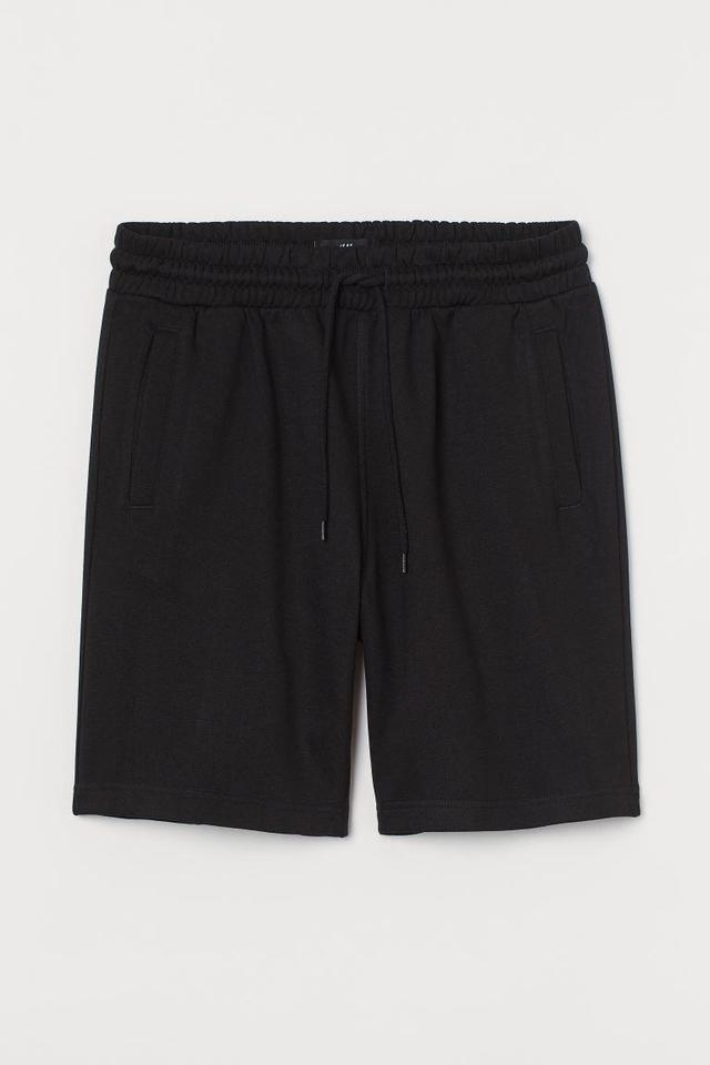 H & M - Regular Fit Sweatshorts - Black Product Image