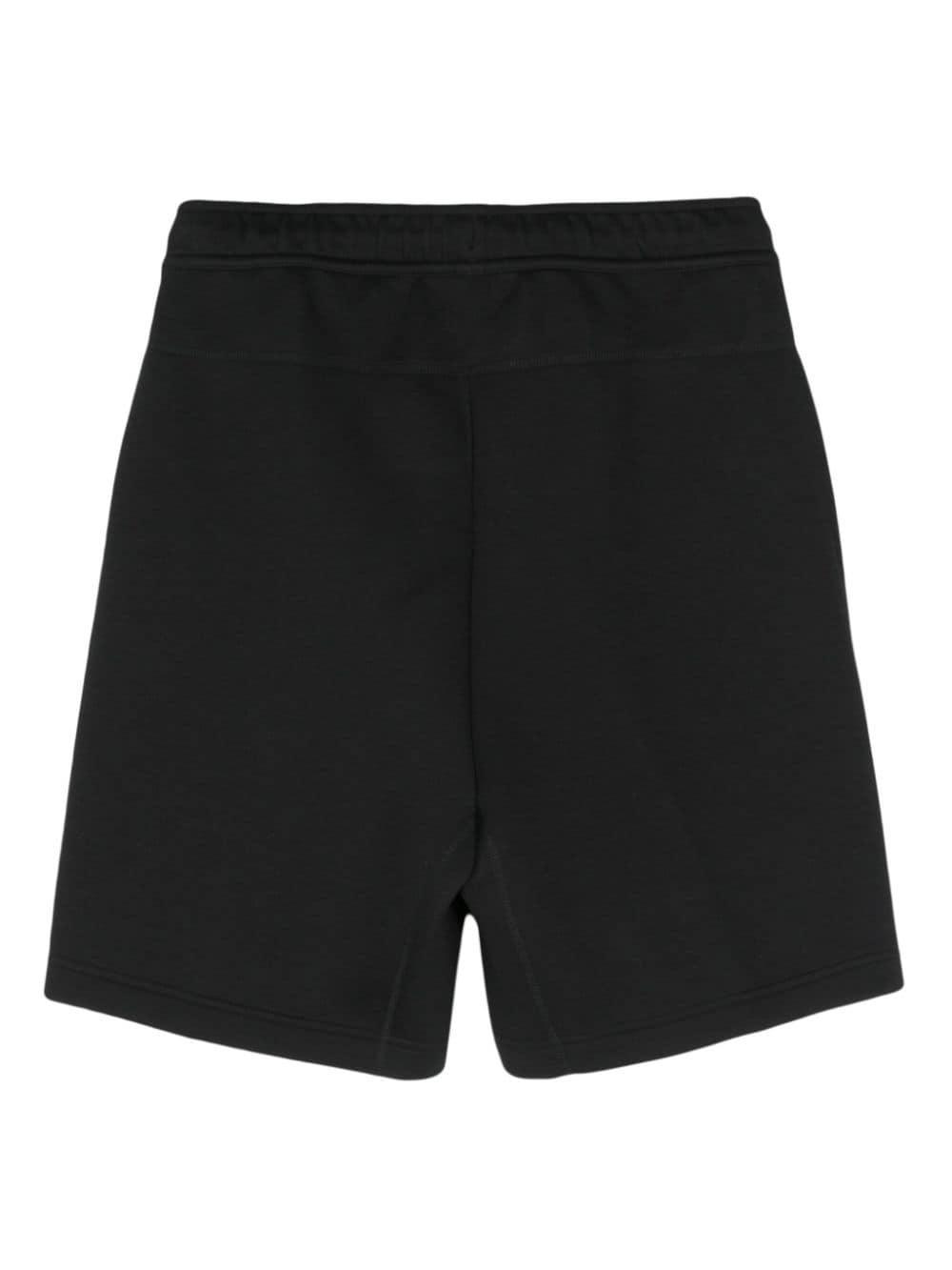 Straight-leg Cotton-blend Tech-fleece Drawstring Shorts In 010 Black/black Product Image