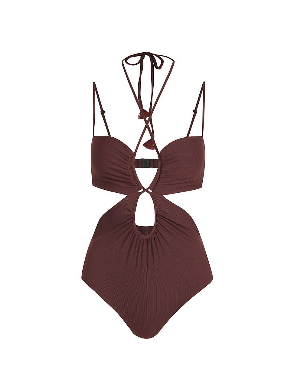 Womens Thorny Cut-Out One-Piece Swimsuit Product Image