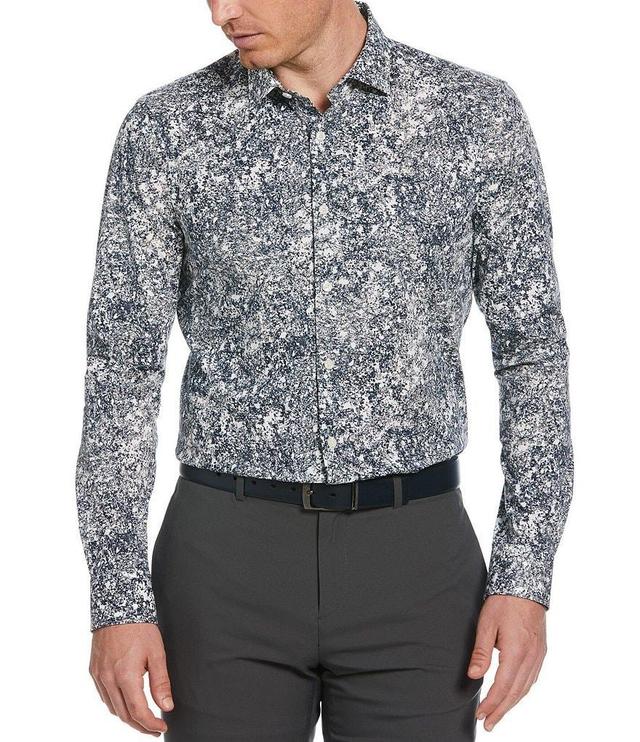 Perry Ellis Printed Long Sleeve Woven Shirt Product Image