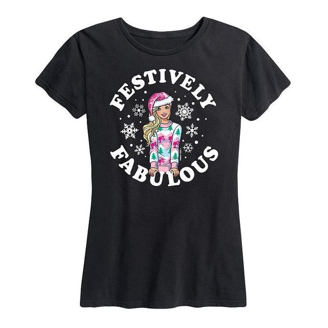 Plus Barbie Festively Fabulous Graphic Tee, Womens Product Image