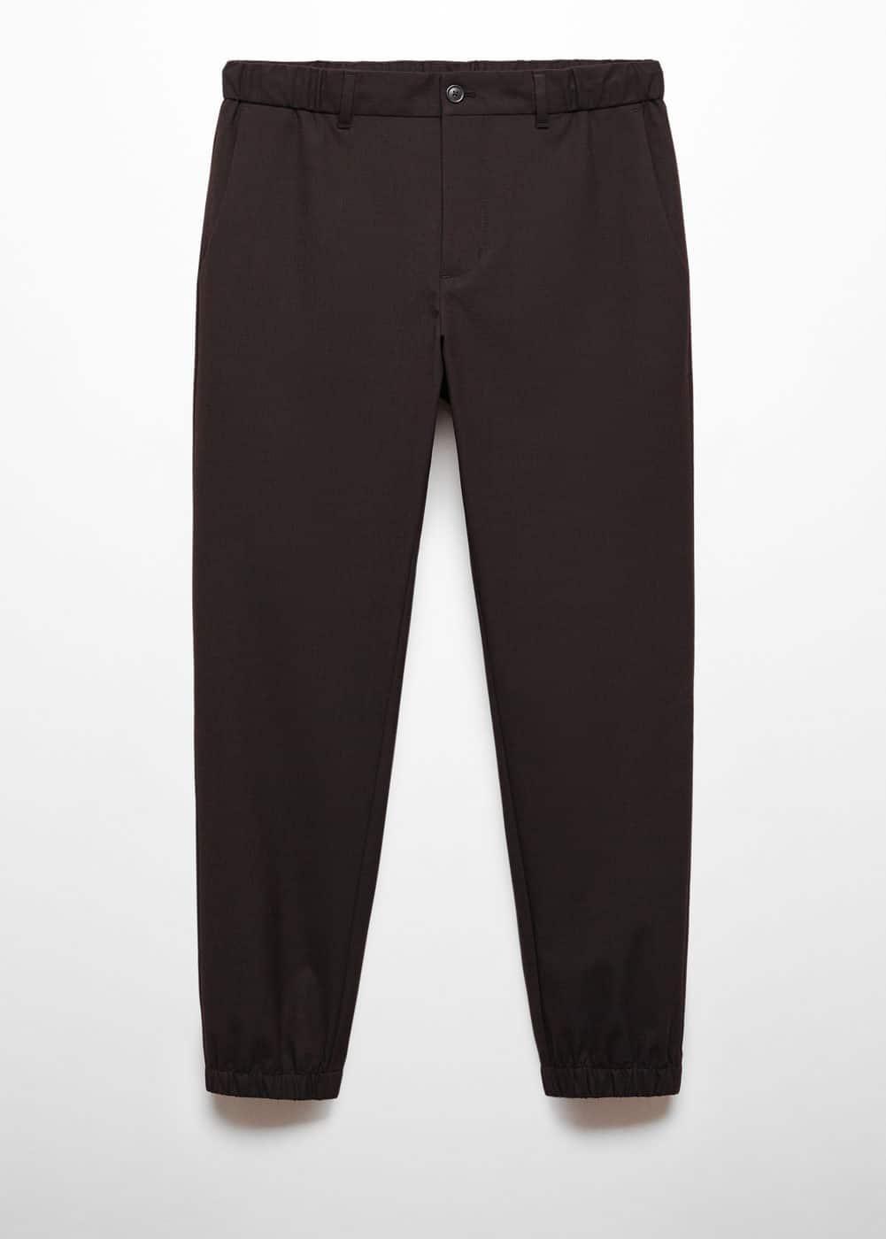 MANGO MAN - Slim-fit jogger trousers with drawstring brownMen Product Image