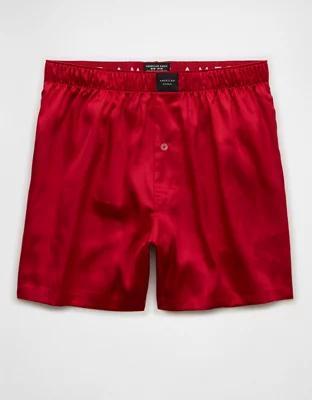 AEO Men's Solid Satin Pocket Boxer Short Product Image