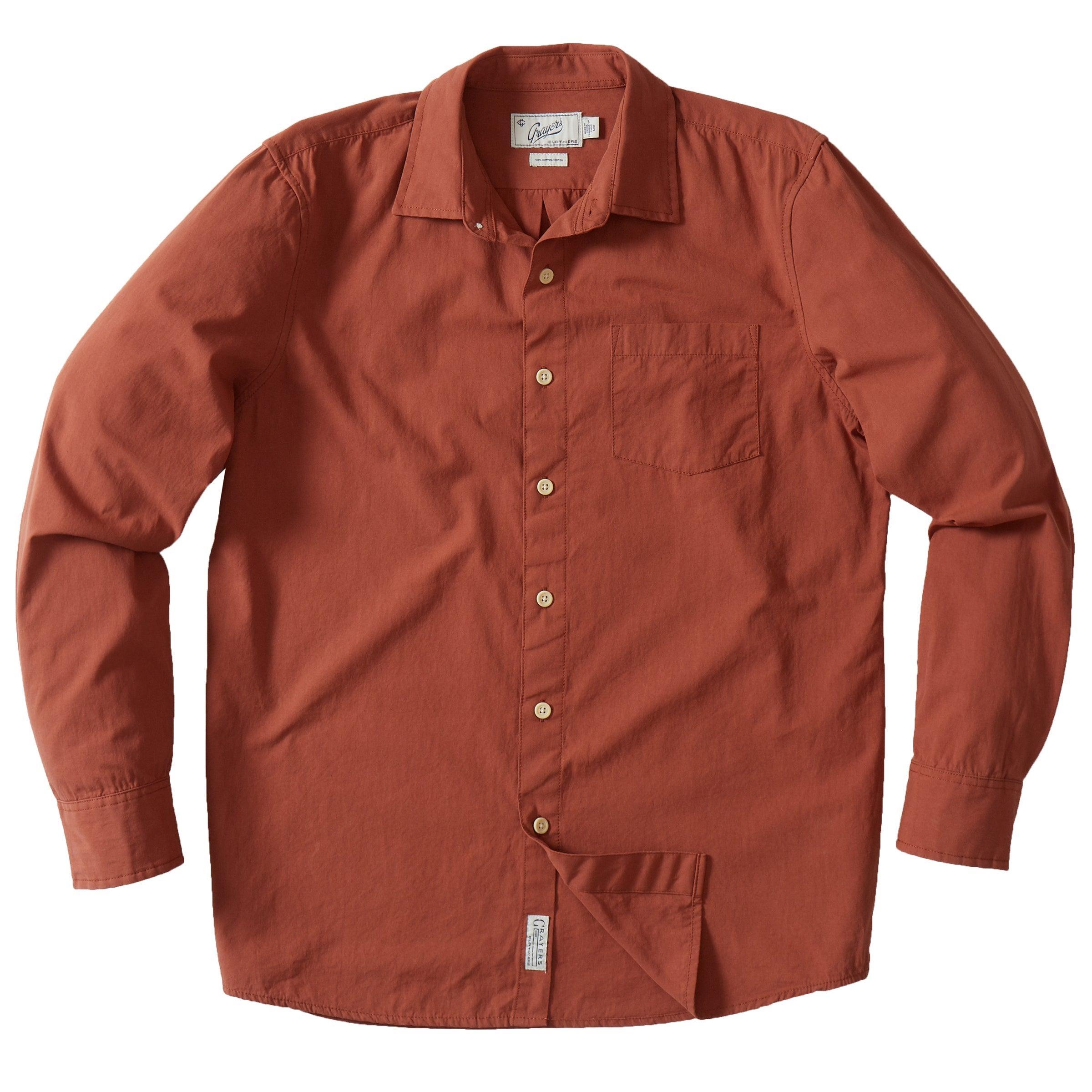 Portofino Midweight Poplin Shirt - Arabian Spice Product Image