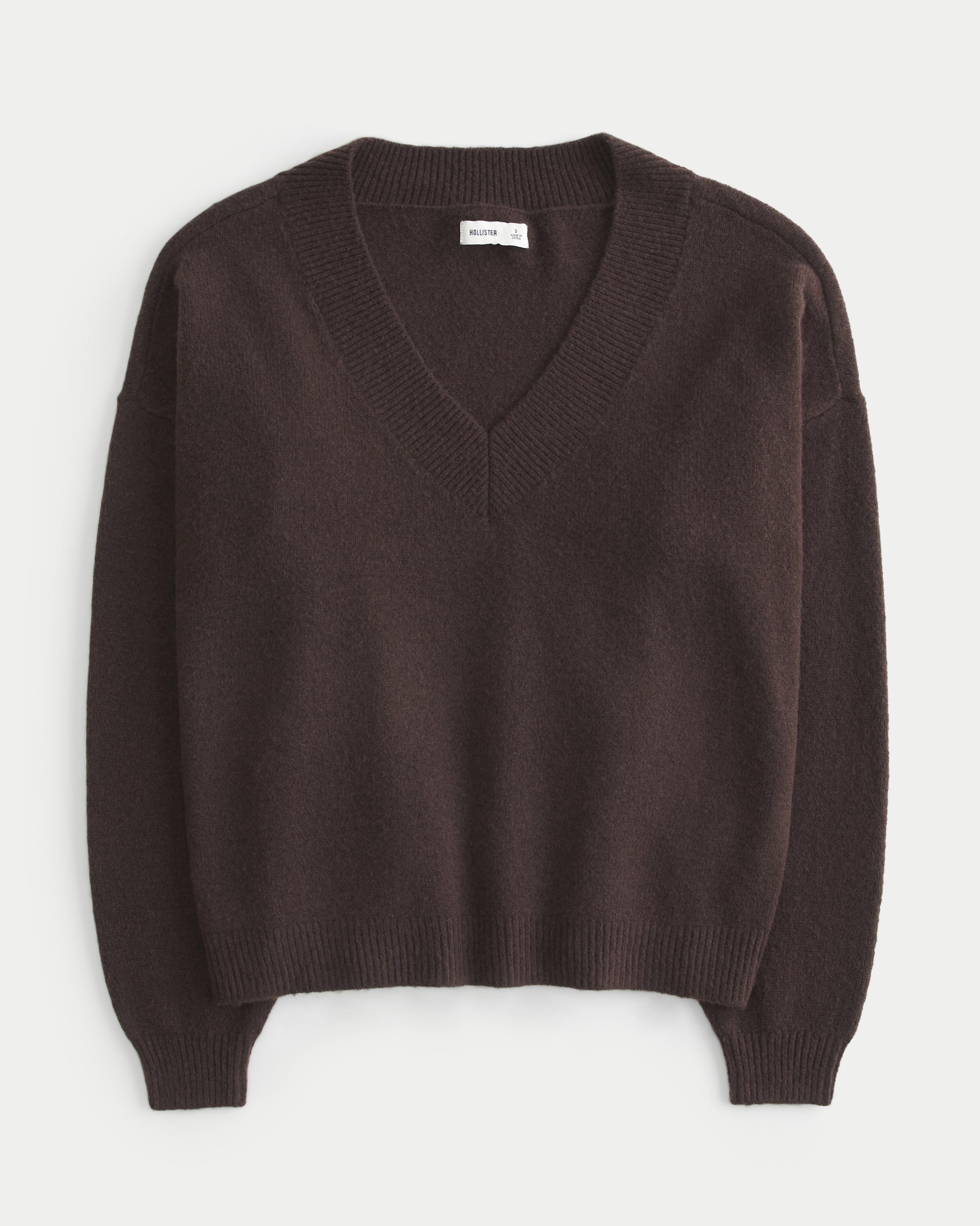 Hollister Comfy Cloud Oversized V-Neck Sweater Product Image