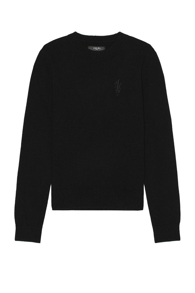 Amiri Stack Crewneck in Black Product Image