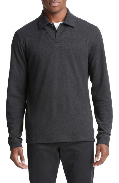 Vince Double Face Long Sleeve Polo Product Image