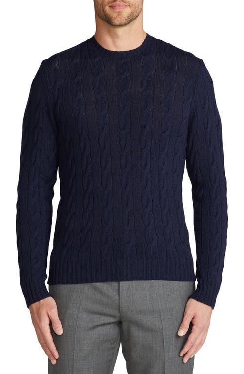 Mens Cableknit Cashmere Sweater Product Image