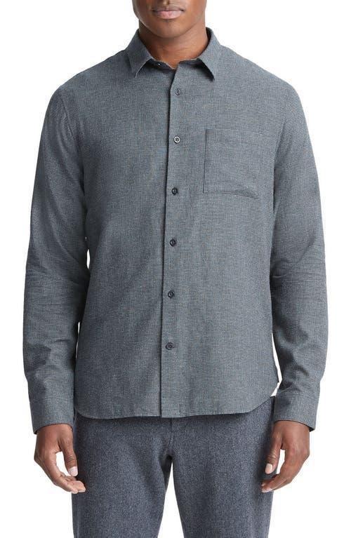 Vince Mendocino Houndstooth Long Sleeve Button-Up Shirt Product Image