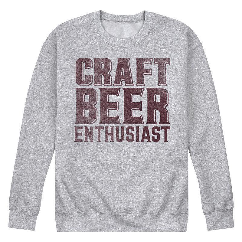 Mens Craft Beer Enthusiast Sweatshirt Med Grey Product Image