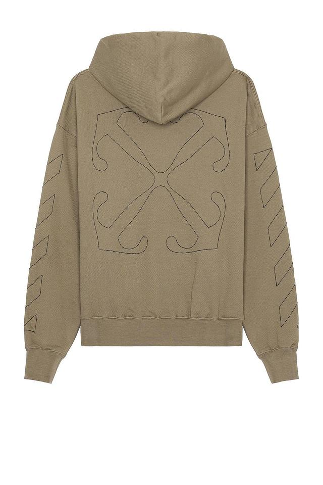 OFF-WHITE Off Stitch Skate Hoodie in Beige - Brown. Size XL/1X (also in L, M, S). Product Image