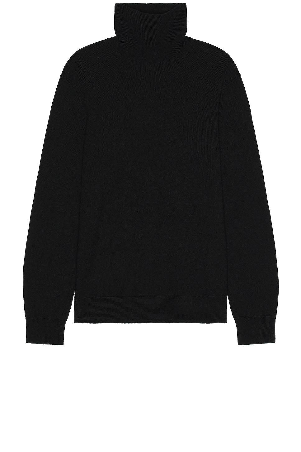 Club Monaco Merino Turtle Neck Tee in Black - Black. Size XL/1X (also in ). Product Image