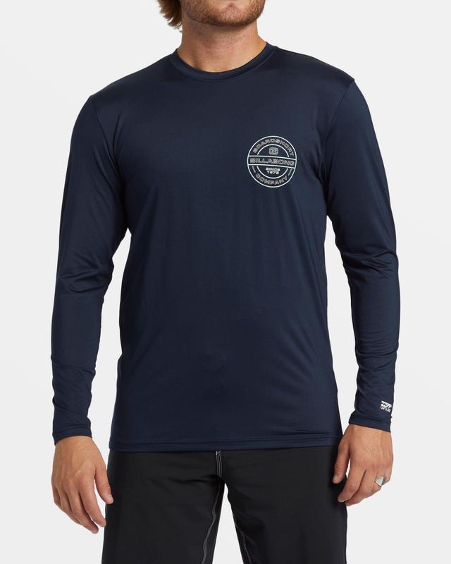 Rotor Diamond Long Sleeve Surf Tee - Navy Male Product Image