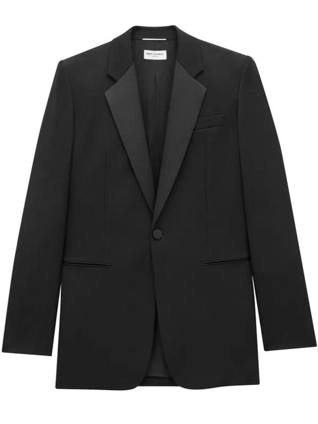 Smoking Jacket In Black Product Image