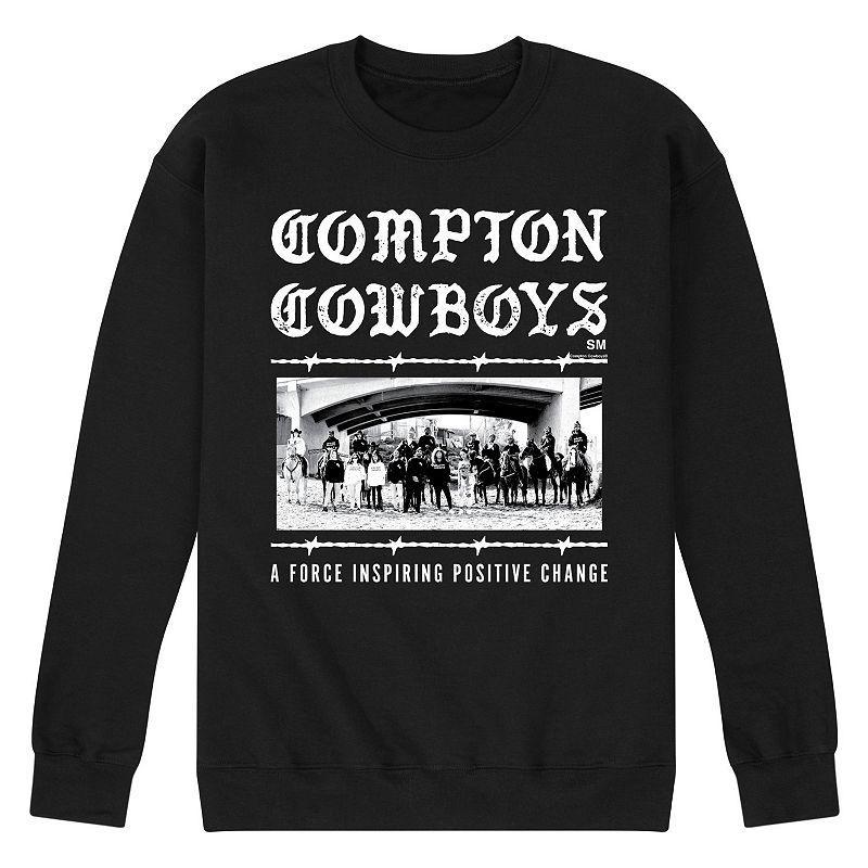 Mens Compton Cowboys Positive Change Fleece Sweatshirt Blue Product Image