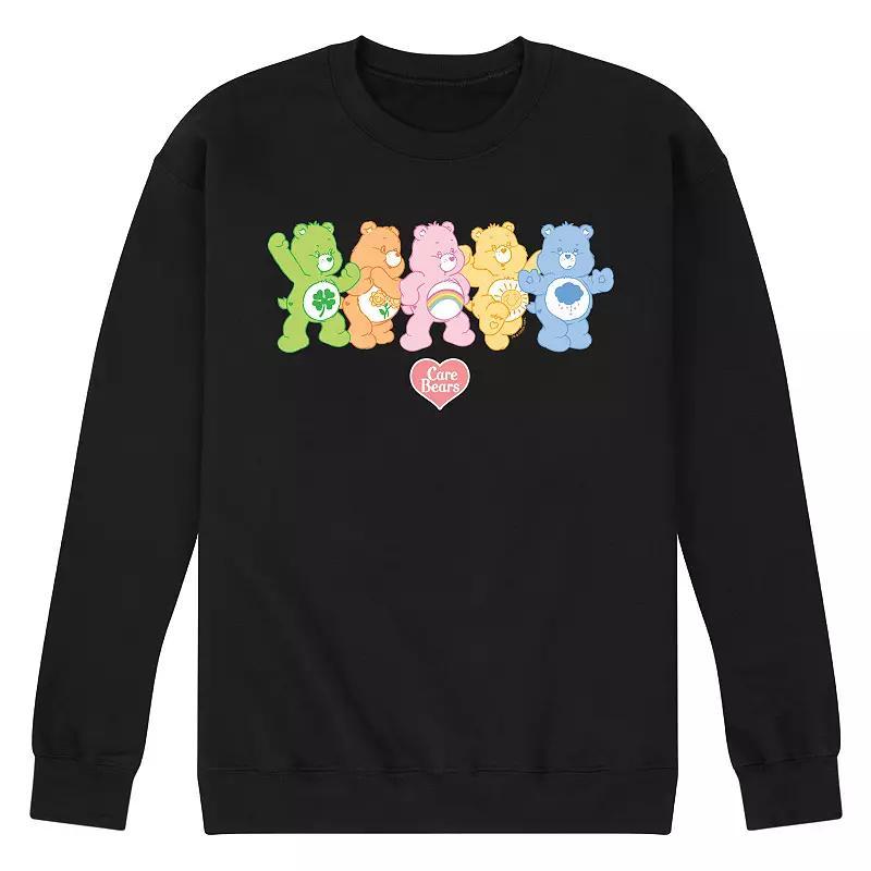 Mens Care Bears Lineup Fleece Sweatshirt Product Image