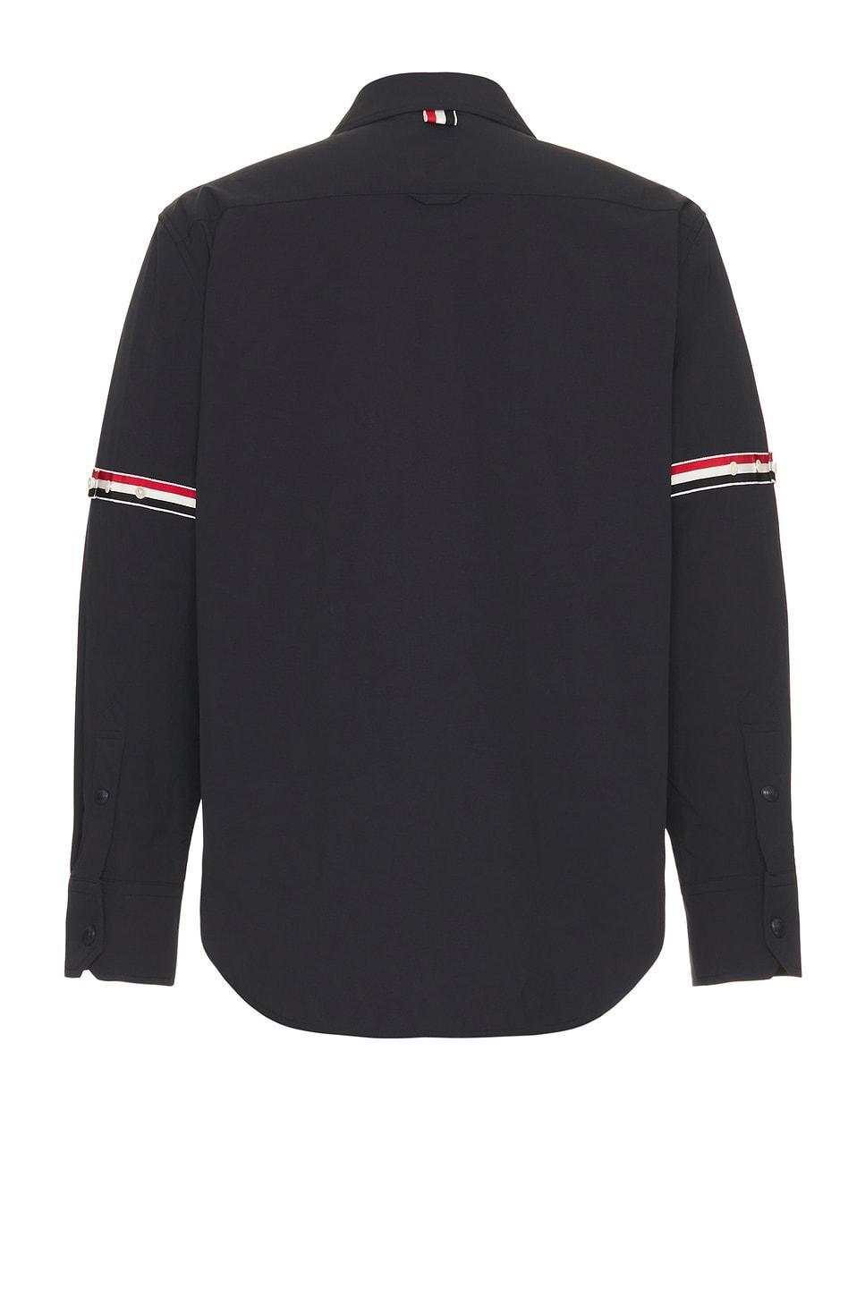 Thom Browne Snap Front Shirt Jacket Navy. (also in ). Product Image