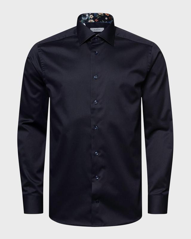 Patch Denim Shirt In Black Product Image