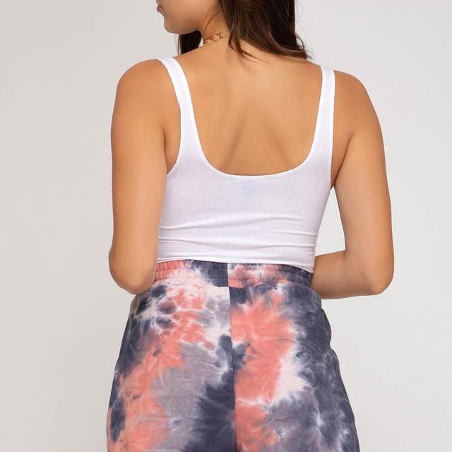 Tie Dyed French Terry Knit Shorts Product Image