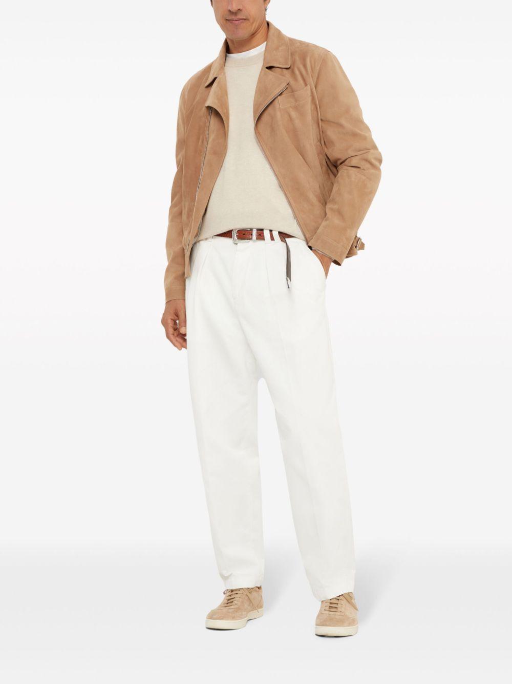 Crew Neck Cashmere Jumper In Neutrals Product Image