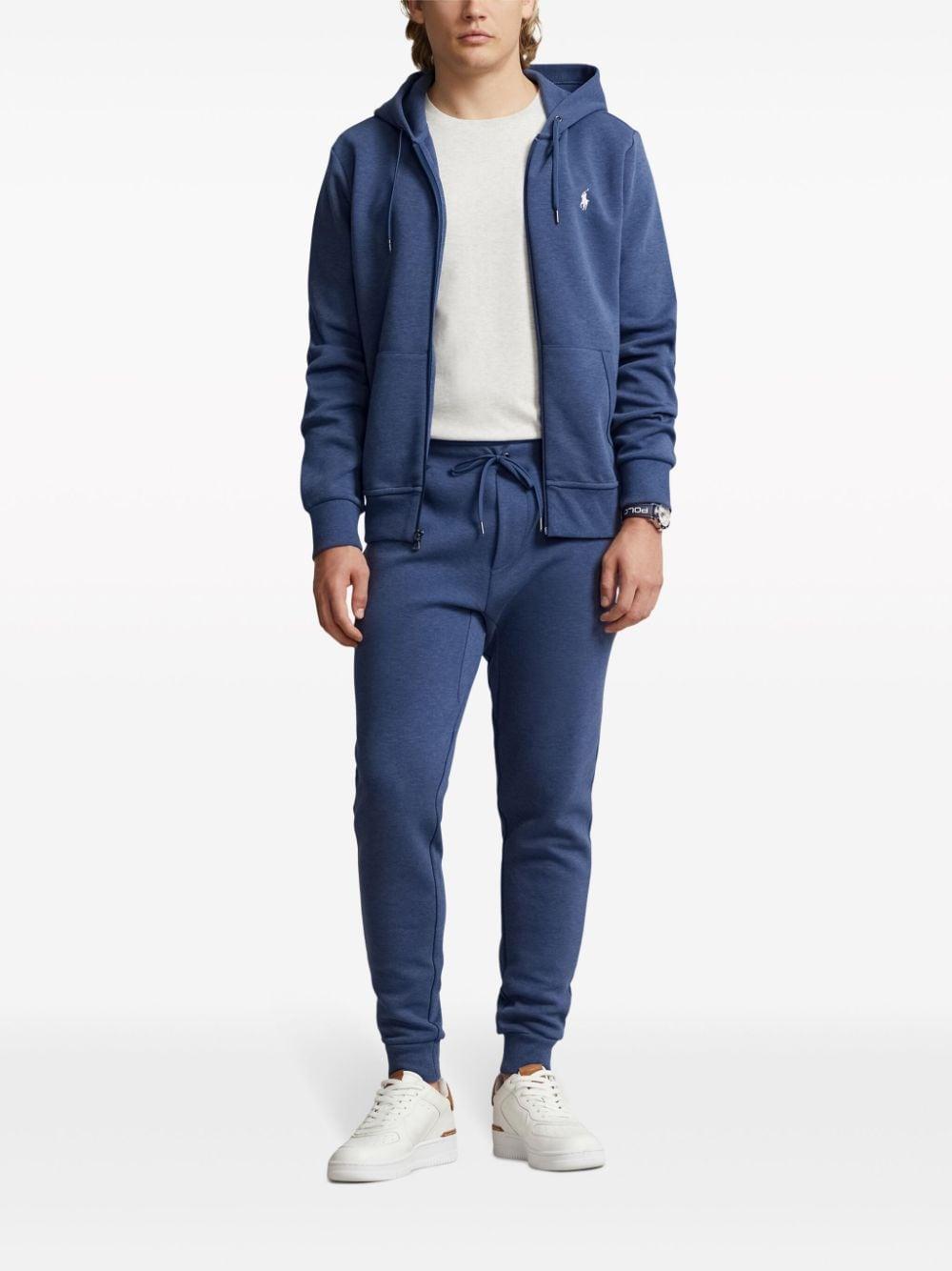 Polo Pony Skinny Track Pants In Blue Product Image